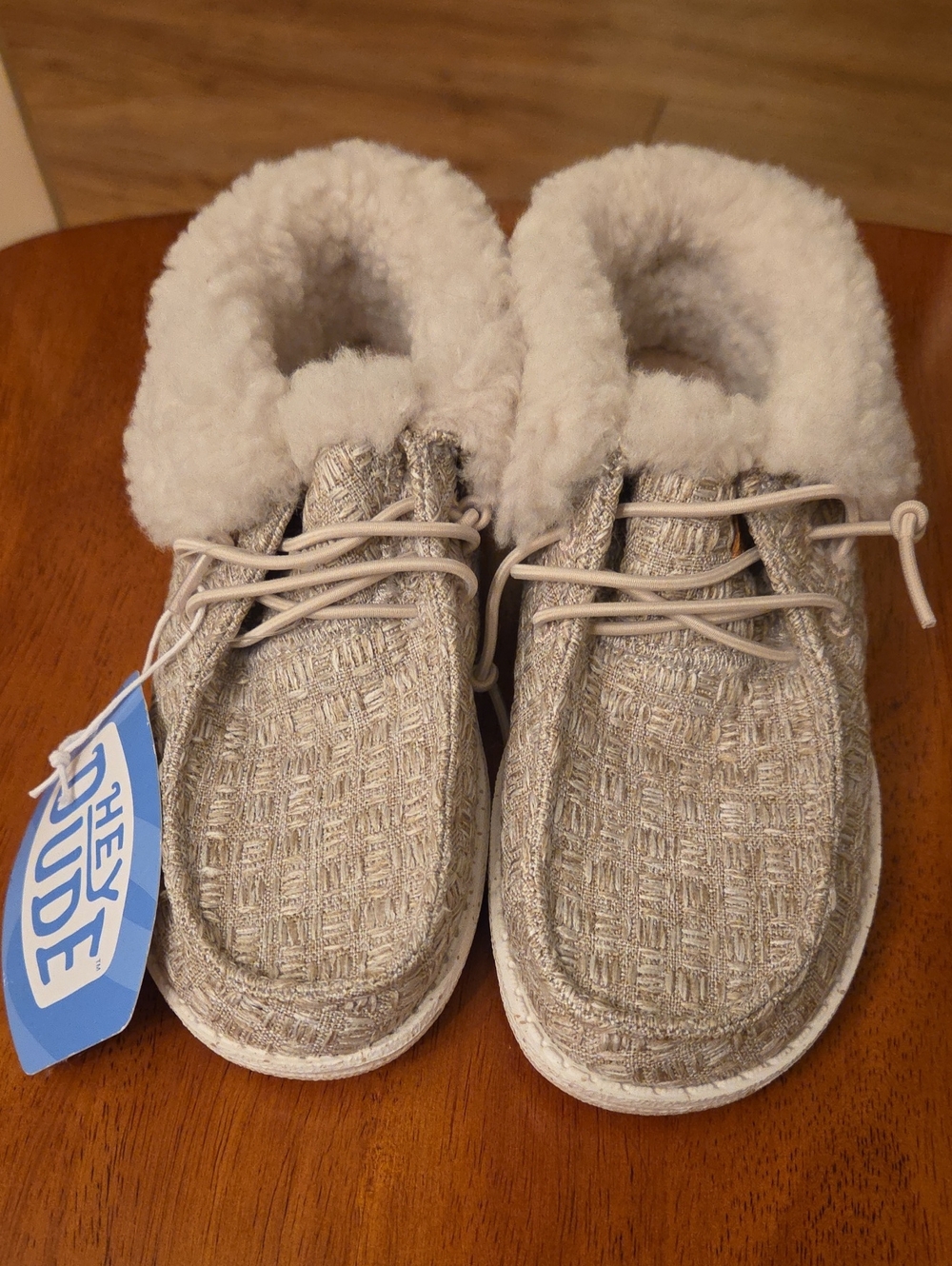 Hey Dude Wendy Fold Youth Stitch Cozy Shoe Slip On Kids Youth 11 NWT